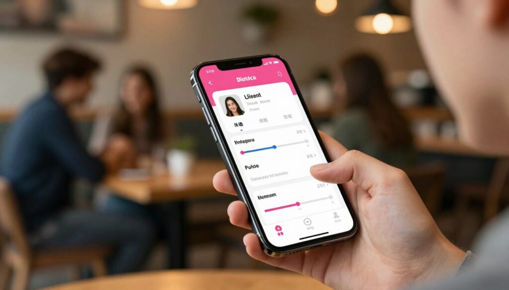 filtros avançados em aplicativos de namoro
