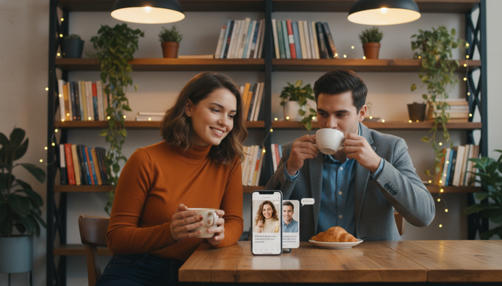 começar uma conversa no app de namoro