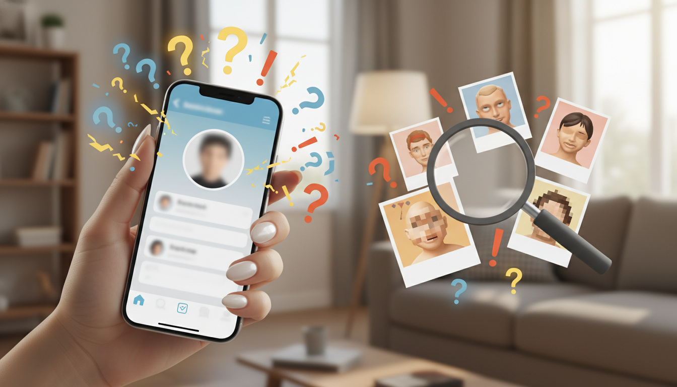 perfis falsos em apps de namoro