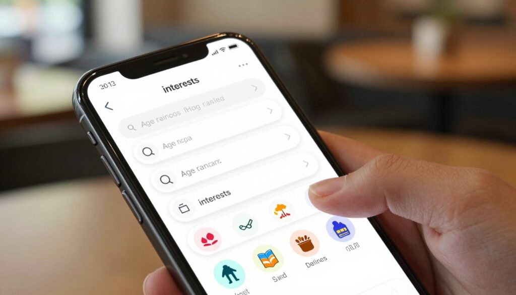 filtros de busca em aplicativos de relacionamento